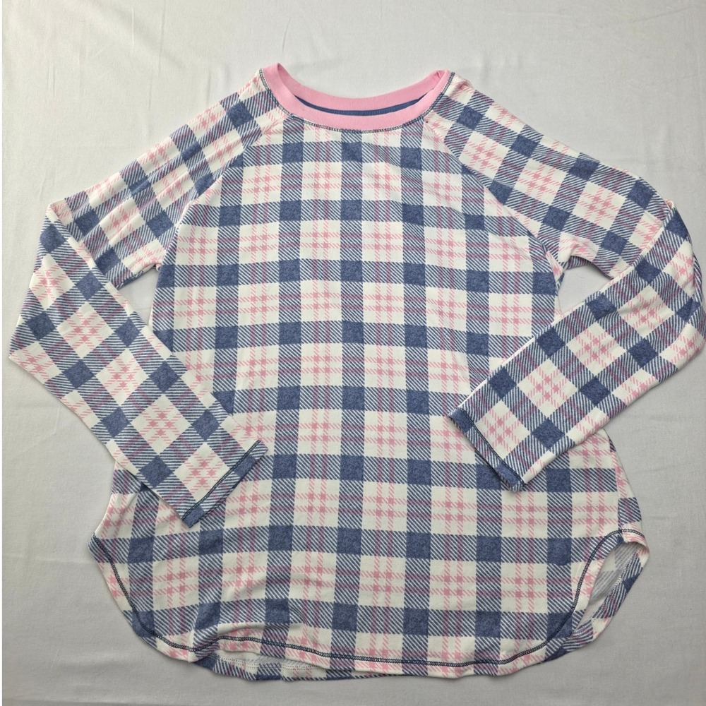 Cuddl Duds Women 2pc Pajama Set Brushed Sweater Knit Plaid Medium Sleepwear NWT